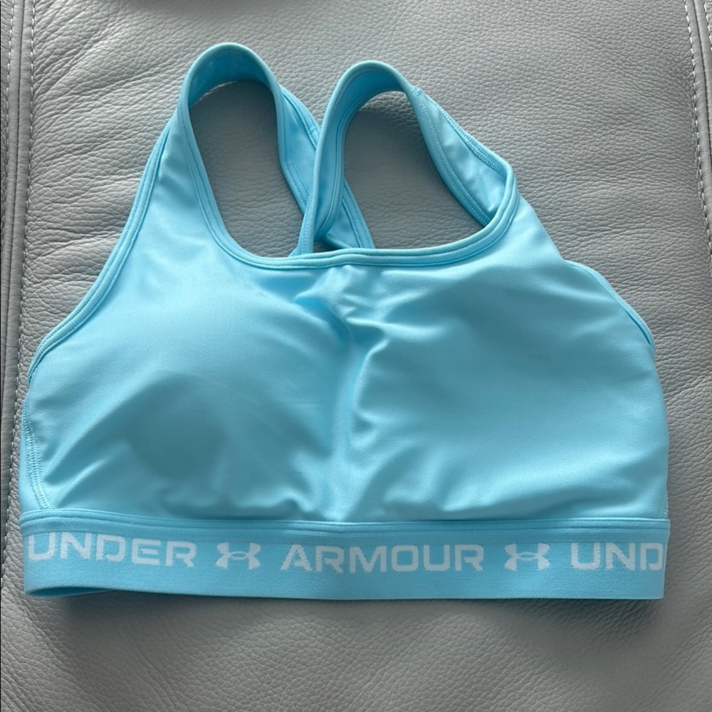 Brand New Under Armour Blue Sports Bra Moisture-Wicking Racerback